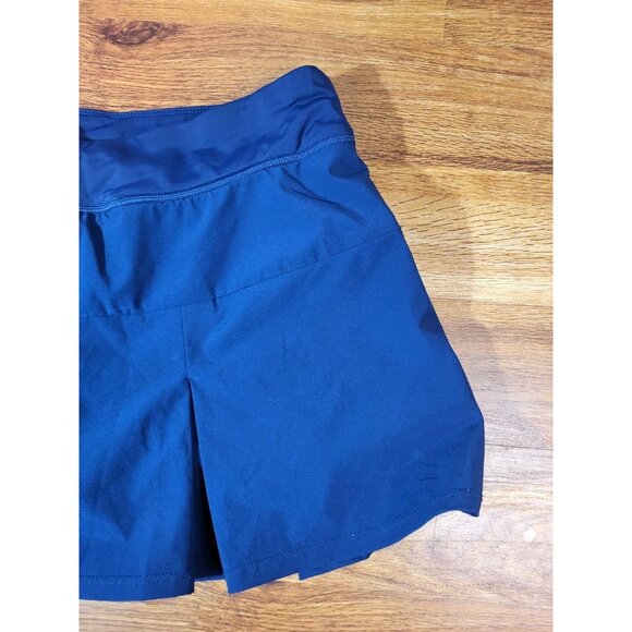 Lands End Swim Skort 16 Navy Blue Tummy Control Tankini Bottom Womens - Picture 2 of 3